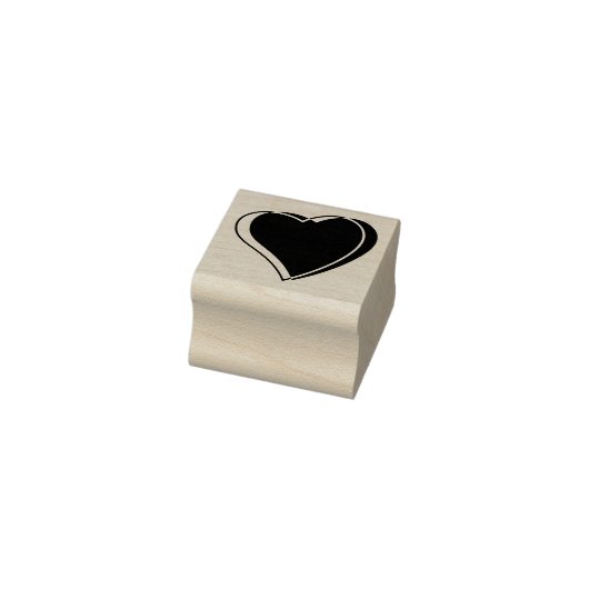 Two Hearts Entwined - 1" Square - Loyalty Card ラバースタンプ (スタンプ)