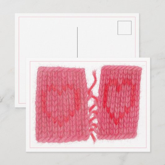 TWO HEARTS KNIT ポストカード (正面/裏面)