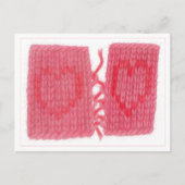 TWO HEARTS KNIT ポストカード (正面)