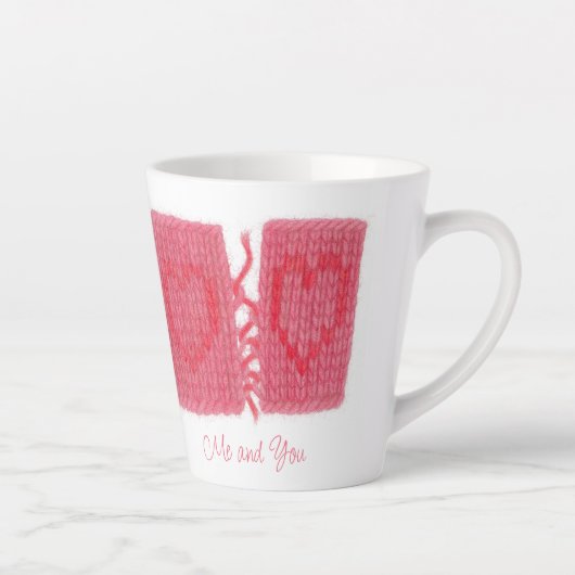 TWO HEARTS KNIT ラテマグ + テキスト (右)