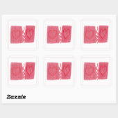 TWO HEARTS KNIT ラージスクエアステッカー スクエアシール (シート)