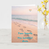 Two hearts one beautiful shore カード (黄色い花)