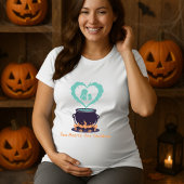 Two Hearts One Cauldron Spooky Pregnancy Maternity Tシャツ