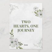 Two Hearts, One Journey Wedding Invitation  招待状 (裏面)