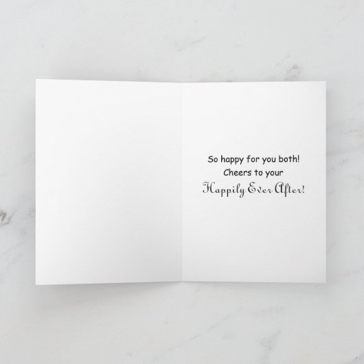 Two Hearts | One Lifetime | LGBTQ Congratulations  カード (内部)