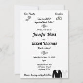 Two Hearts, One Love, Knotting the Tie Invitation 招待状 (正面)