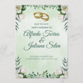 Two Hearts, One Love Wedding Invitation 招待状 (正面)