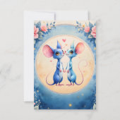 Two Hearts, One Love – Wedding Mice. 出欠カード (裏面)