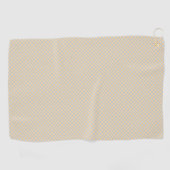 Two images of a light beige hand towel  ゴルフタオル (横)