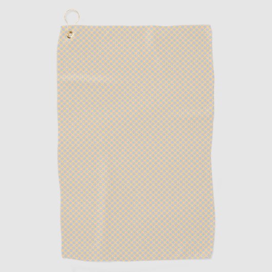 Two images of a light beige hand towel  ゴルフタオル (正面)