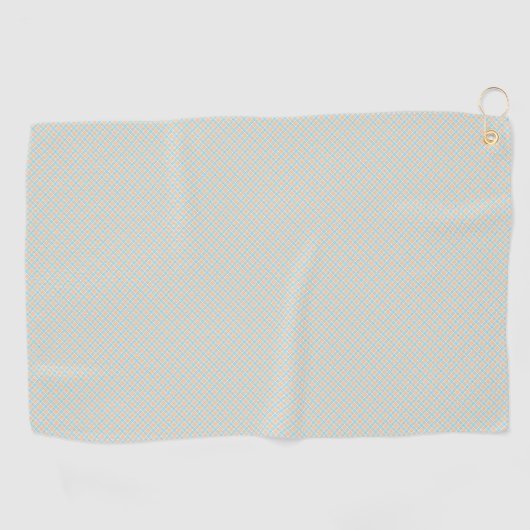 Two images of a light gray textured towel ゴルフタオル (横)