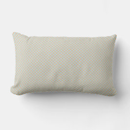 Two images of a rectangular pillow with a subtle  ランバークッション