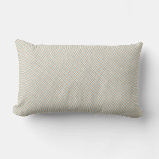 Two images of a rectangular pillow with a subtle  ランバークッション (正面)