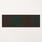 Two images show a tartan pattern on white cards ヨガマット (正面(横))