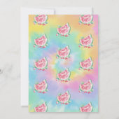 Two In A Melon Watermelons Tye Dye 2nd Birthday  招待状 (裏面)