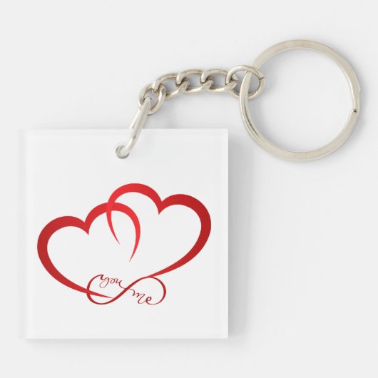 Two In Love Acrylic Keychain キーホルダー (裏面)