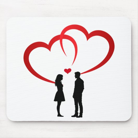Two in Love Mousepad マウスパッド (正面)