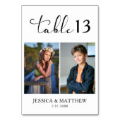 Two Kids Childhood Photos テーブルナンバー (正面)