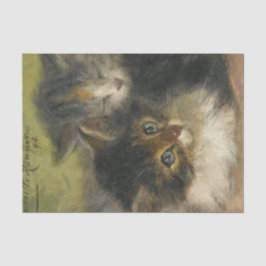 Two Kittens by Henriette Ronner-Knip 薄葉紙