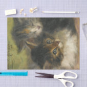 Two Kittens by Henriette Ronner-Knip 薄葉紙 (クラフト)