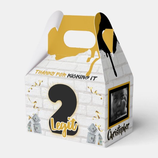 Two Legitレトロ90のヒップホップ第2の誕生日の写真 フェイバーボックス (裏面サイド)