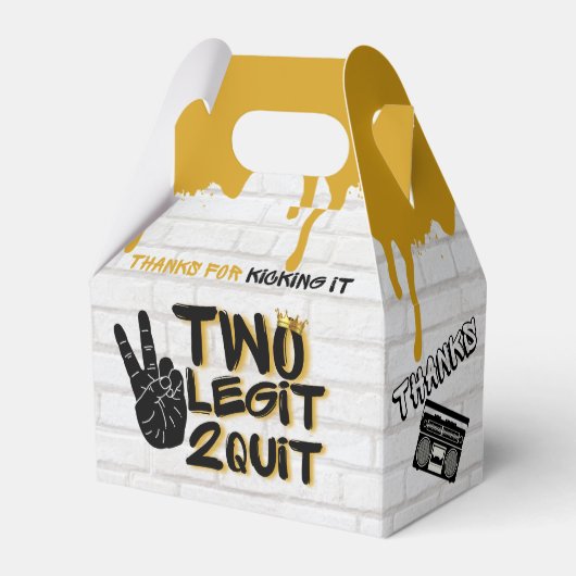 Two Legitレトロ90のヒップホップ第2の誕生日の写真 フェイバーボックス (正面サイド)