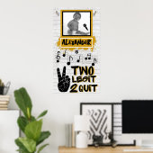 Two Legitレトロ90のヒップホップ第2の誕生日の写真 ポスター (ホームオフィス)