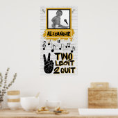 Two Legitレトロ90のヒップホップ第2の誕生日の写真 ポスター (キッチン)