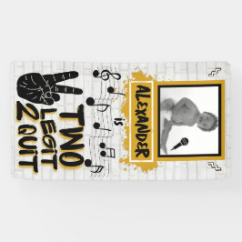 Two Legitレトロ90のヒップホップ第2の誕生日の写真 横断幕