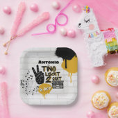 Two Legit 2 |やめレトロ2歳の誕生日ヒップホップ ペーパープレート (パーティー)