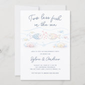 Two Less Fish in the Sea Engagement Invite 招待状 (正面)