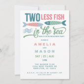 Two Less Fish in the Sea Engagement Party 招待状 (正面)