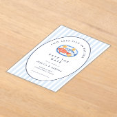 Two Less Fish in The Sea Save the Date  アクリル招待状 (レイダウン)