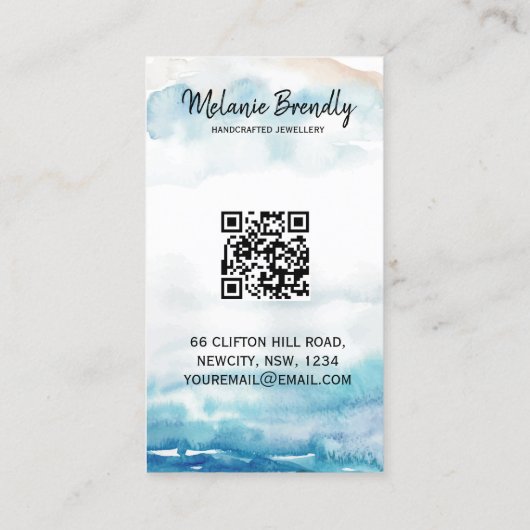 Two Less Fish in The Sea Summer Earring Display 名刺 (裏面)