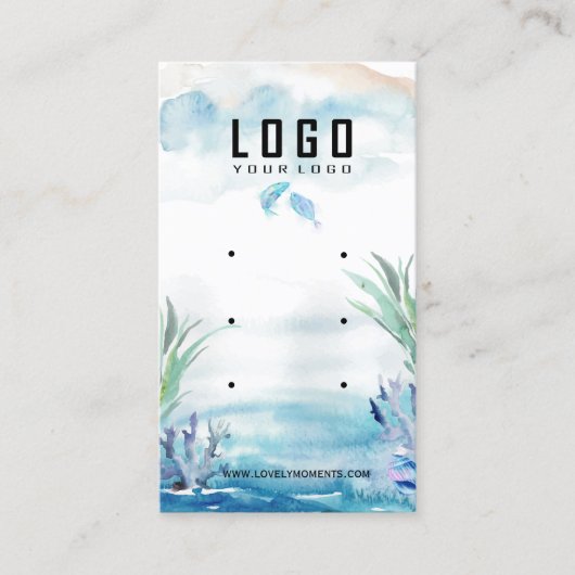 Two Less Fish in The Sea Summer Earring Display 名刺 (正面)