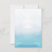 Two Less Fish in The Sea Summer Wedding Thank You サンキューカード (裏面)