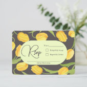 Two Lips and Tulipsのウェディング出欠確認 出欠カード (スタンド正面)