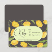 Two Lips and Tulips ウェディングの出欠確認 出欠カード (正面/裏面)