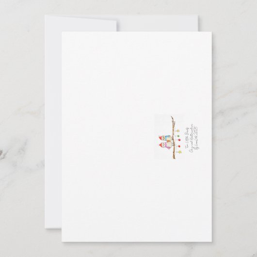 Two Little Birds  招待状 (裏面)