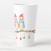 Two Little Birds On A Branch カフェラテマグ (正面)