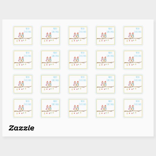 Two Little Birds  Square Sticker スクエアシール (シート)