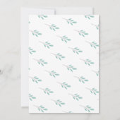 Two Little Bunnies Bunny Twin Boys Baby Shower 招待状 (裏面)