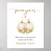 Two Little Pumpkins Twin Shower Prayers For Baby ポスター (正面)
