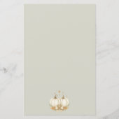 Two Little Pumpkins Wishes For Babies Advice Card (裏面)