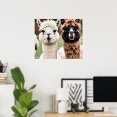 Two Llamas ポスター (ホームオフィス)