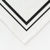 Two Logos Event White Simple Backdrop フリースブランケット (角)