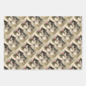 Two lovely Victorian kittens ラッピングペーパーシート (正面)