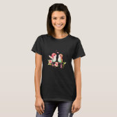Two Loving Birds In Love Heart Valentine's Day Bir Tシャツ (正面フル)
