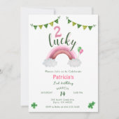 Two Lucky 2nd Birthday 招待状 (正面)