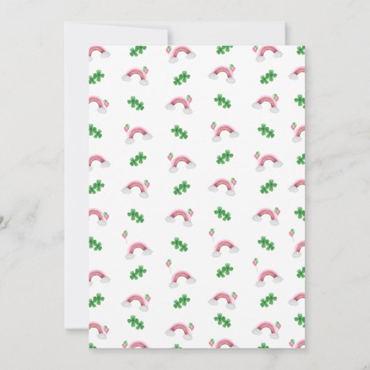 Two Lucky 2nd Birthday 招待状 (裏面)